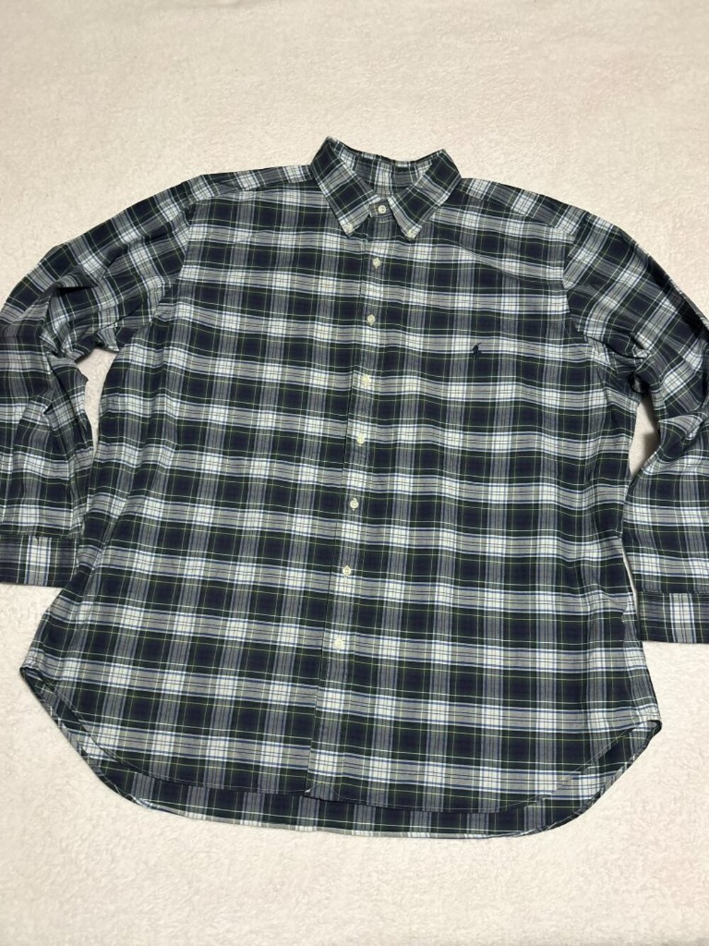 Polo Ralph Lauren Classic Fit Plaid Button Down Shirt Mens 2XB 2G Big Tall